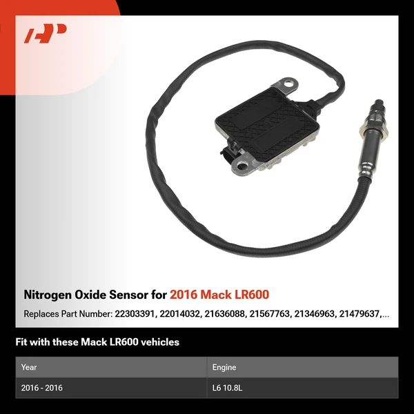 Nitrogen Oxide Sensor for 2016 Mack LR600
