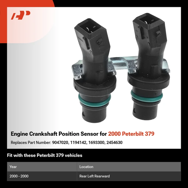 Engine Crankshaft Position Sensor for 2000 Peterbilt 379