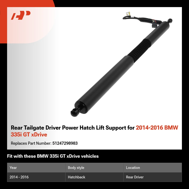Rear Tailgate Driver Power Hatch Lift Support for 2014-2016 BMW 335i GT xDrive
