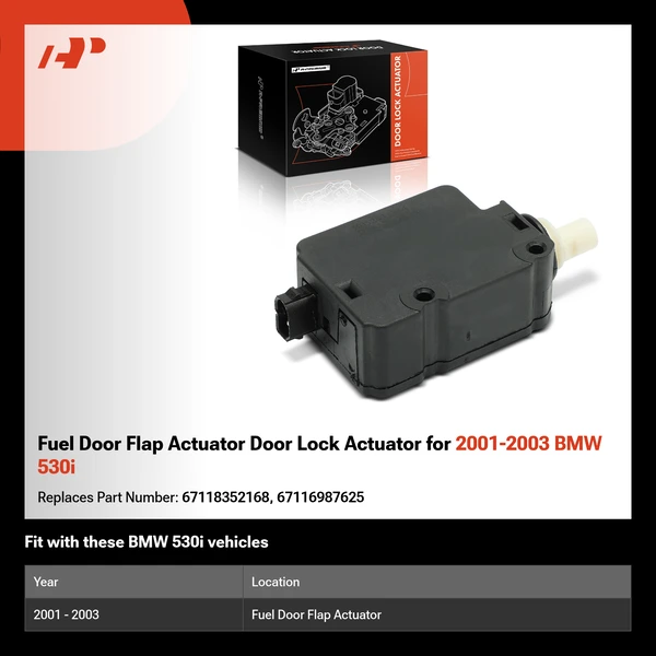 Fuel Door Flap Actuator Door Lock Actuator for 2001-2003 BMW 530i