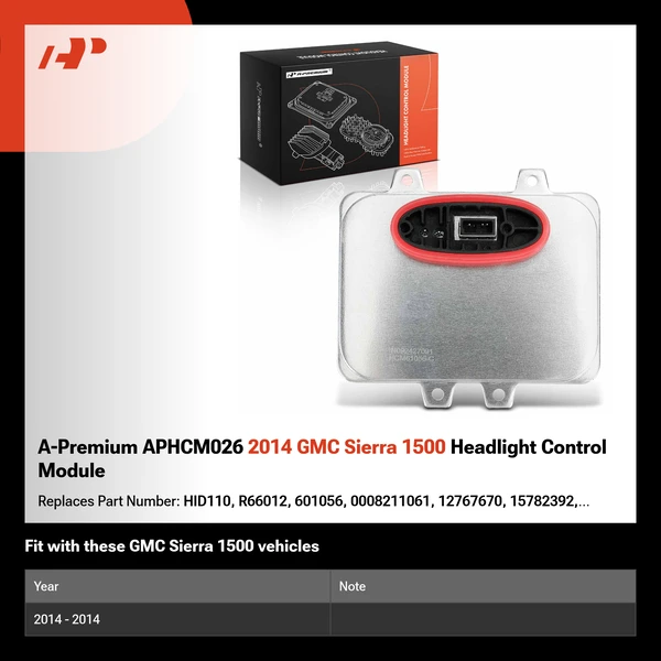 A-Premium APHCM026 2014 GMC Sierra 1500 Headlight Control Module