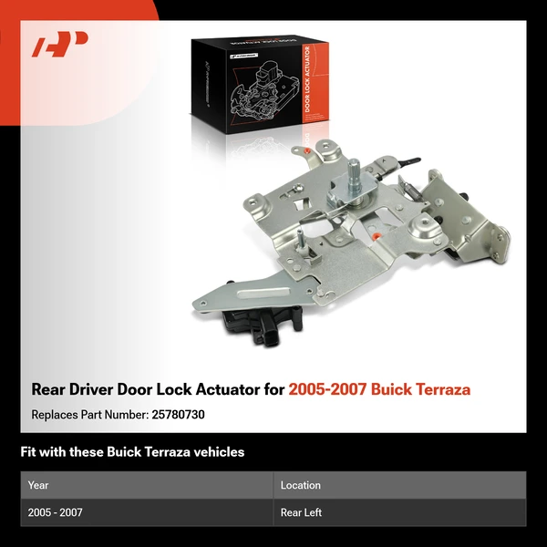 Rear Driver Door Lock Actuator for 2005-2007 Buick Terraza