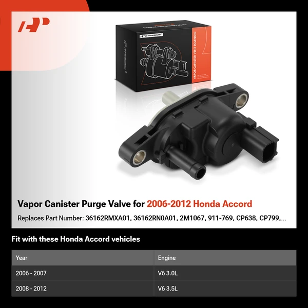 Vapor Canister Purge Valve for 2006-2012 Honda Accord