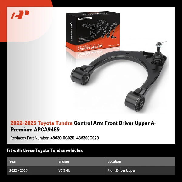 2022-2025 Toyota Tundra Control Arm Front Driver Upper A-Premium APCA9489
