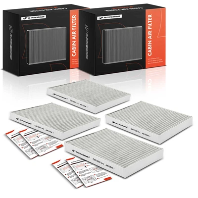 4 Pcs Activated Carbon Cabin Air Filter