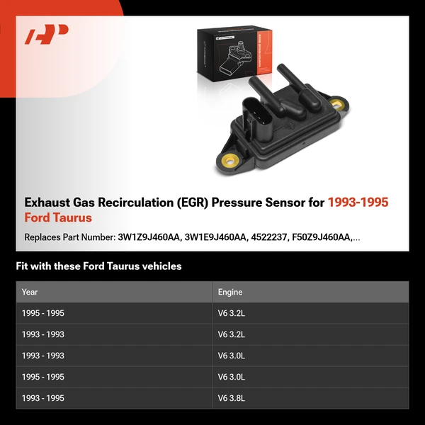 Exhaust Gas Recirculation (EGR) Pressure Sensor for 1993-1995 Ford Taurus