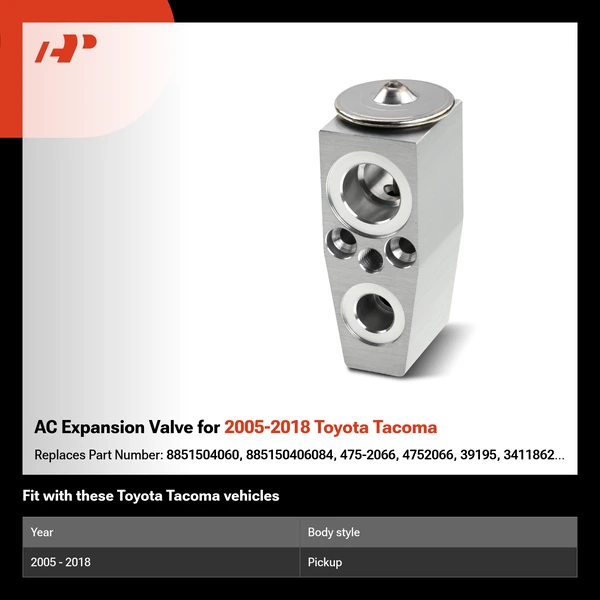 AC Expansion Valve for 2005-2018 Toyota Tacoma