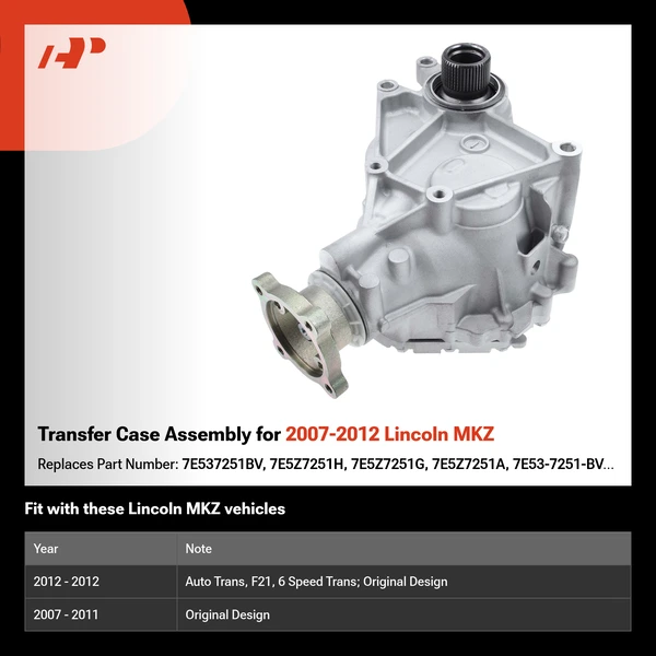 Transfer Case Assembly for 2007-2012 Lincoln MKZ