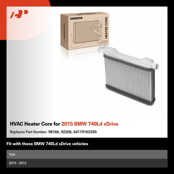 HVAC Heater Core for 2015 BMW 740Ld xDrive