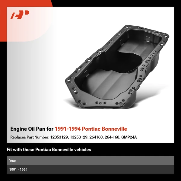Engine Oil Pan for 1991-1994 Pontiac Bonneville