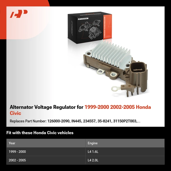 Alternator Voltage Regulator for 1999-2000 2002-2005 Honda Civic