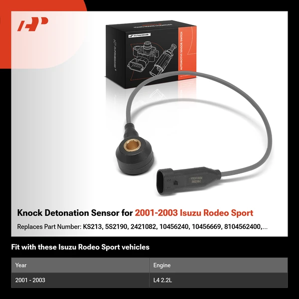 Knock Detonation Sensor for 2001-2003 Isuzu Rodeo Sport