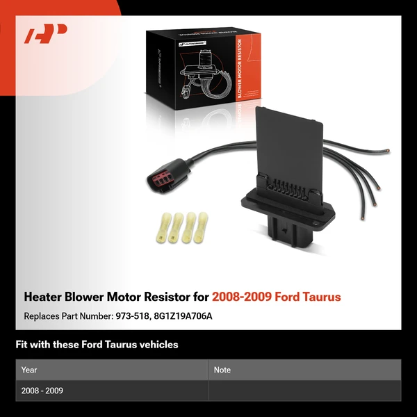 Heater Blower Motor Resistor for 2008-2009 Ford Taurus