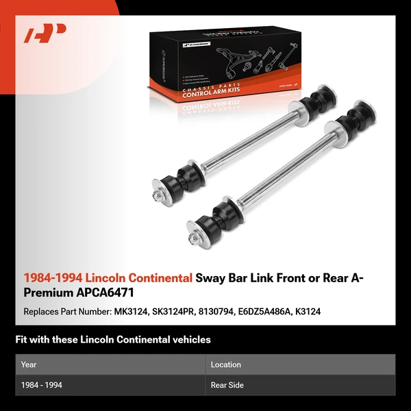 1984-1994 Lincoln Continental Sway Bar Link Front or Rear A-Premium APCA6471