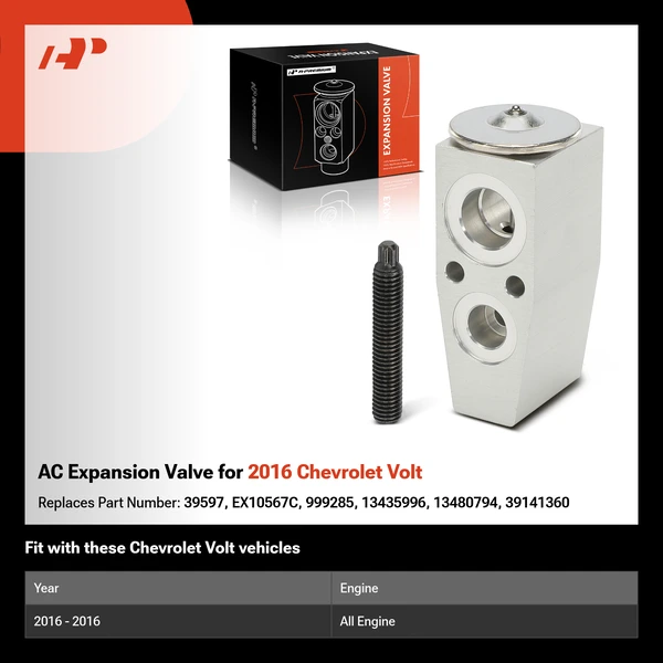 AC Expansion Valve for 2016 Chevrolet Volt