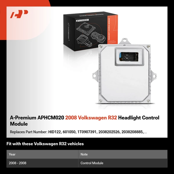 A-Premium APHCM020 2008 Volkswagen R32 Headlight Control Module