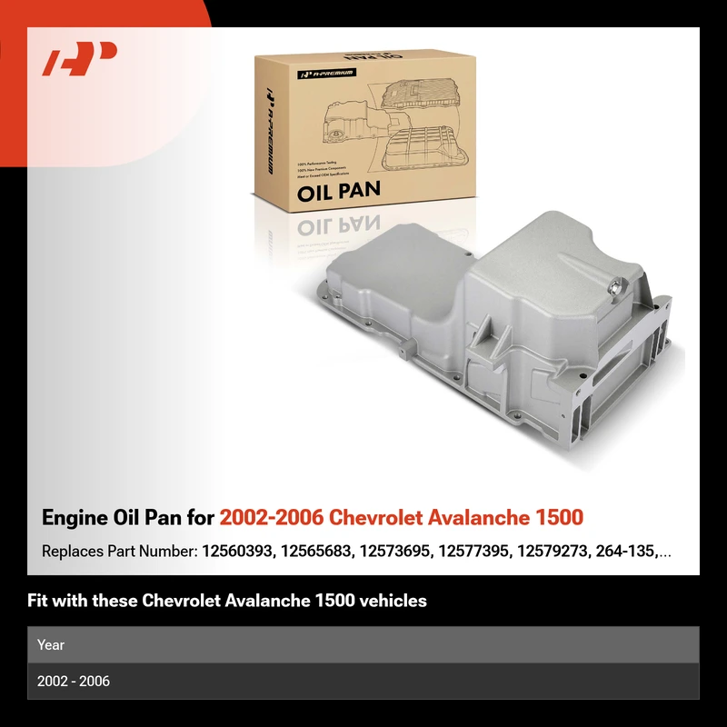 Engine Oil Pan for 2002-2006 Chevrolet Avalanche 1500