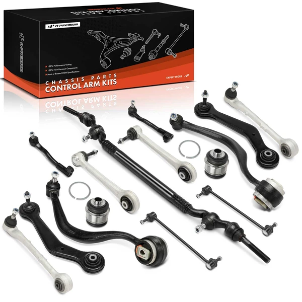 A Set of 15 Control Arm and Sway Bar Link Full Kit Front & Rear A-Premium APCA0307