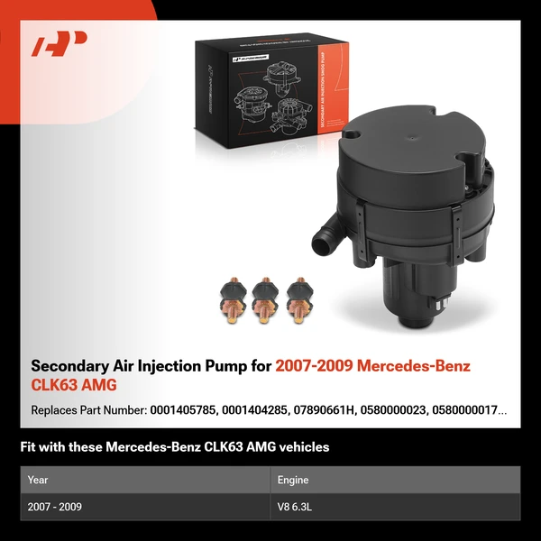 Secondary Air Injection Pump for 2007-2009 Mercedes-Benz CLK63 AMG