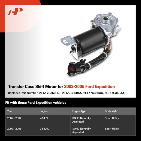 Transfer Case Shift Motor for 2002-2006 Ford Expedition
