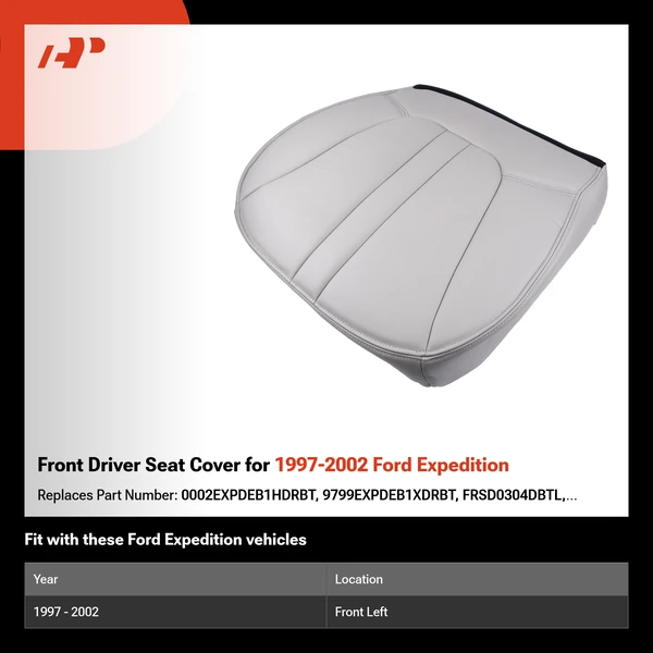 Front Driver Seat Cover for 1997-2002 Ford Expedition