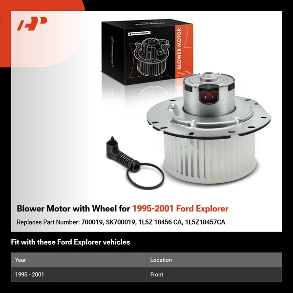Blower Motor with Wheel for 1995-2001 Ford Explorer