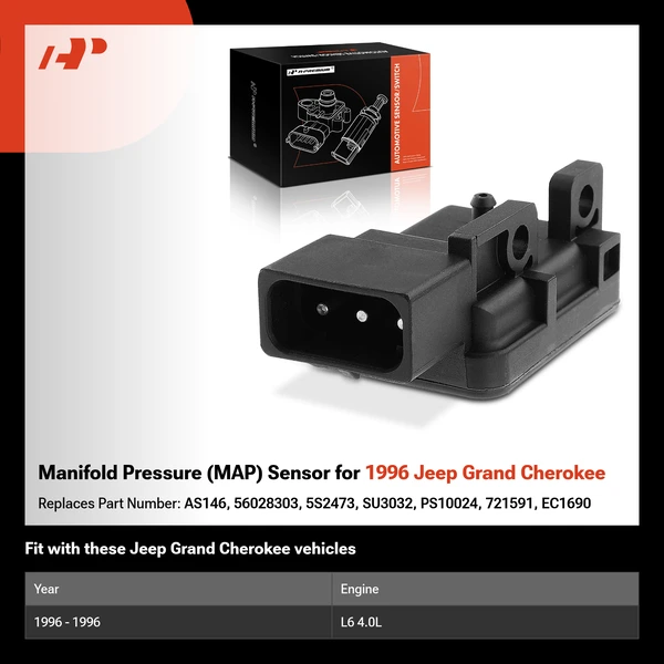 Manifold Pressure (MAP) Sensor for 1996 Jeep Grand Cherokee