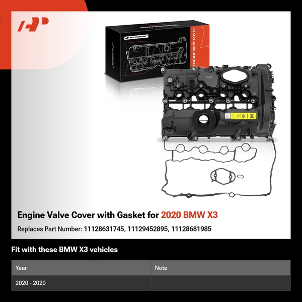 Engine Valve Cover with Gasket for 2020 BMW X3