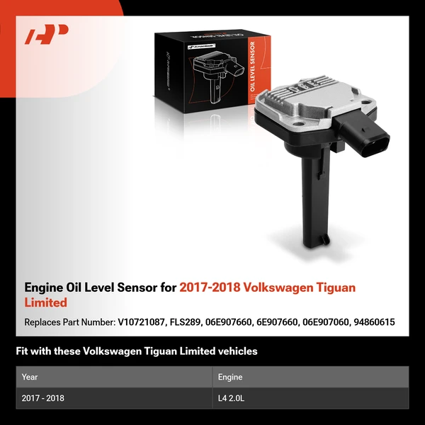 Engine Oil Level Sensor for 2017-2018 Volkswagen Tiguan Limited
