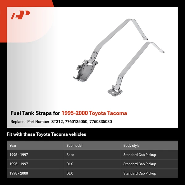 Fuel Tank Straps for 1995-2000 Toyota Tacoma