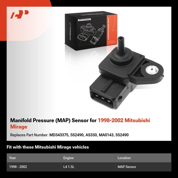 Manifold Pressure (MAP) Sensor for 1998-2002 Mitsubishi Mirage
