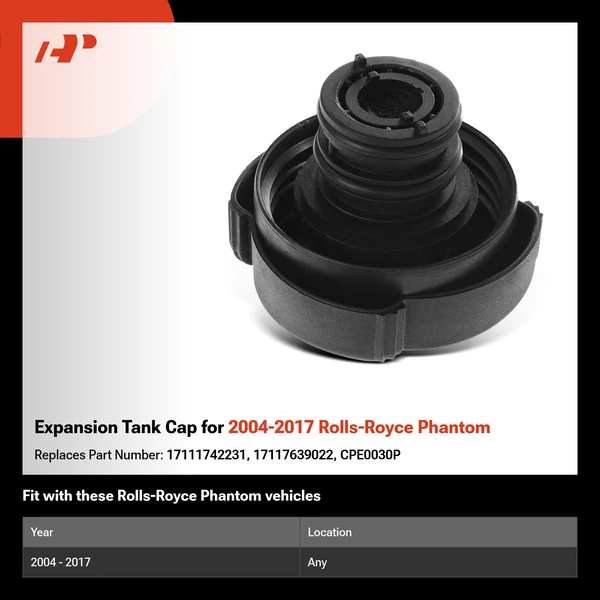 Expansion Tank Cap for 2004-2017 Rolls-Royce Phantom