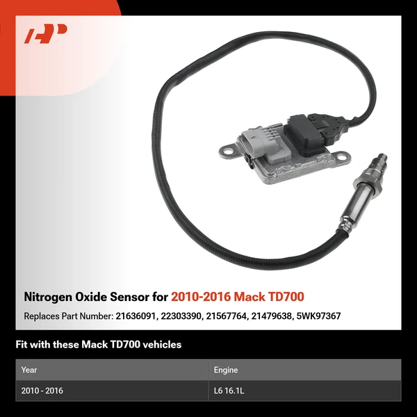 Nitrogen Oxide Sensor for 2010-2016 Mack TD700