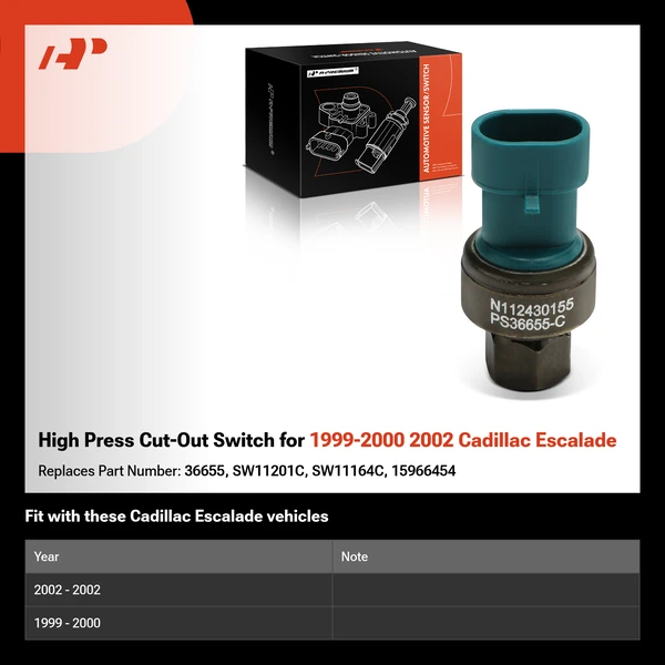 High Press Cut-Out Switch for 1999-2000 2002 Cadillac Escalade