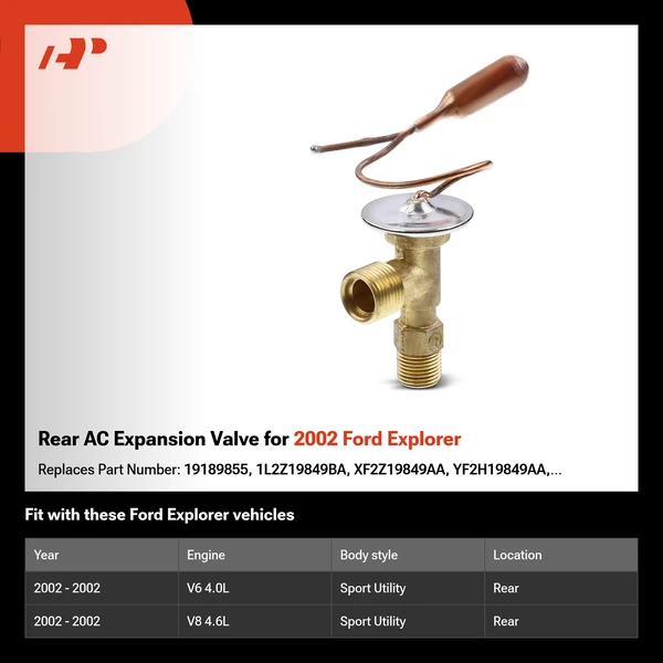 Rear AC Expansion Valve for 2002 Ford Explorer
