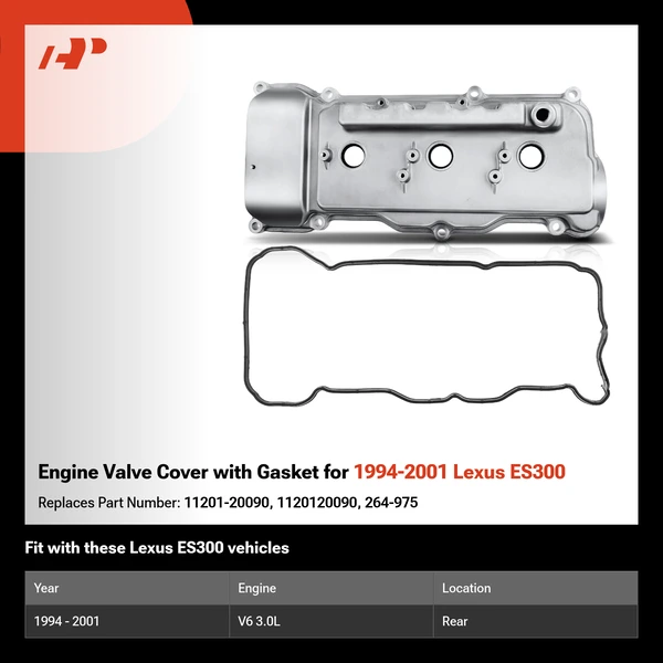 Engine Valve Cover with Gasket for 1994-2001 Lexus ES300