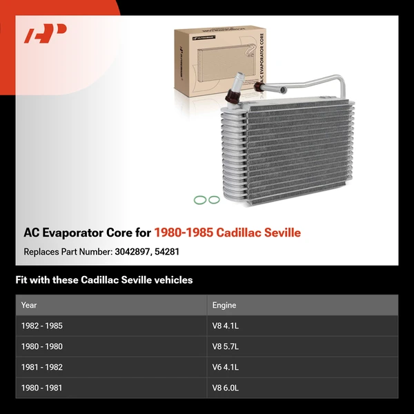 AC Evaporator Core for 1980-1985 Cadillac Seville
