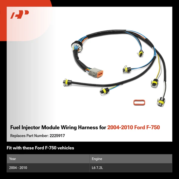 Fuel Injector Module Wiring Harness for 2004-2010 Ford F-750