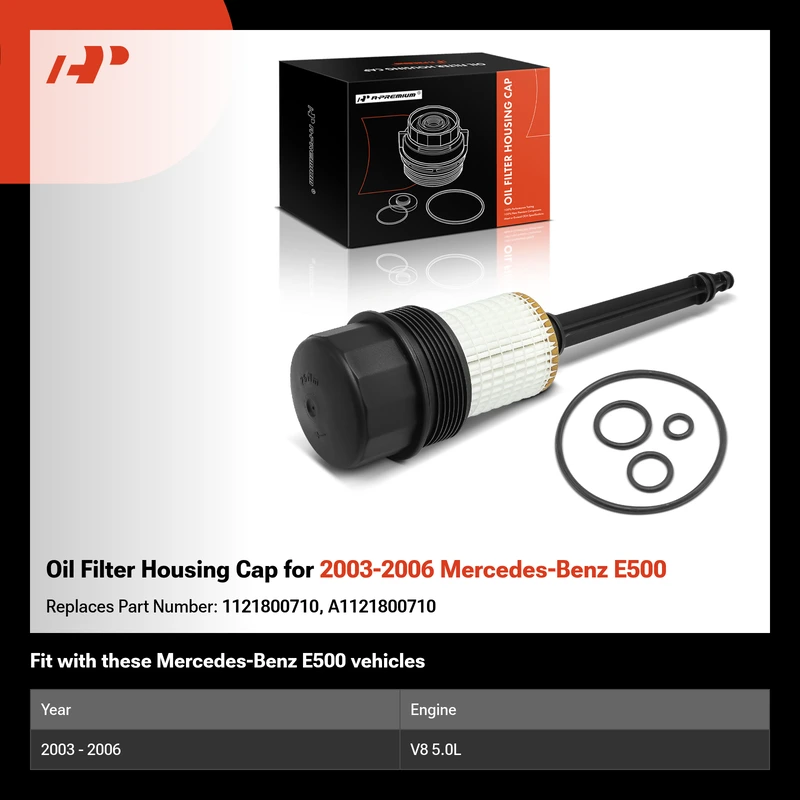 Oil Filter Housing Cap for 2003-2006 Mercedes-Benz E500