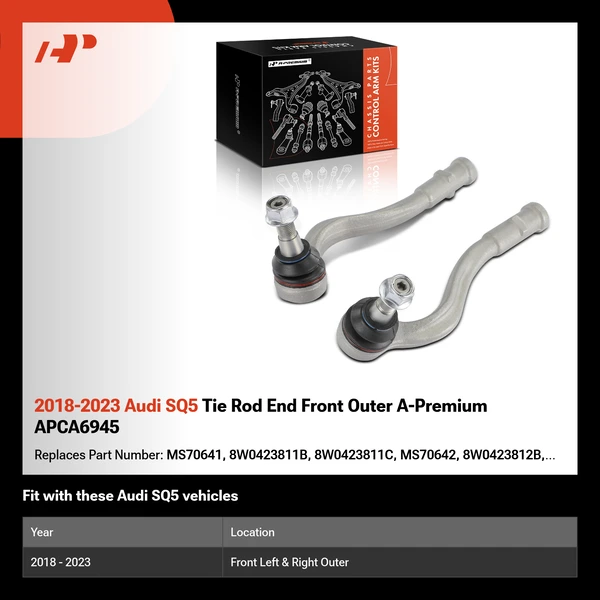 2018-2023 Audi SQ5 Tie Rod End Front Outer A-Premium APCA6945