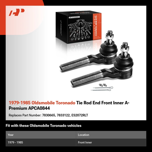 1979-1985 Oldsmobile Toronado Tie Rod End Front Inner A-Premium APCA0844