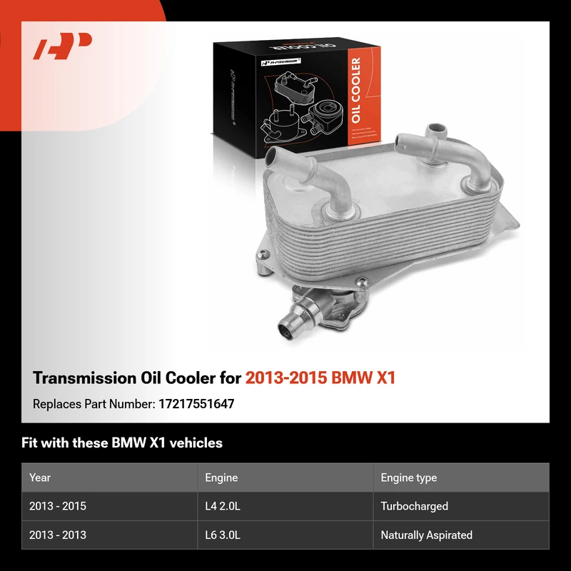 Transmission Oil Cooler for 2013-2015 BMW X1