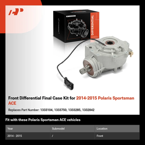 Front Differential Final Case Kit for 2014-2015 Polaris Sportsman ACE
