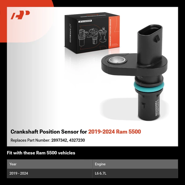 Crankshaft Position Sensor for 2019-2024 Ram 5500