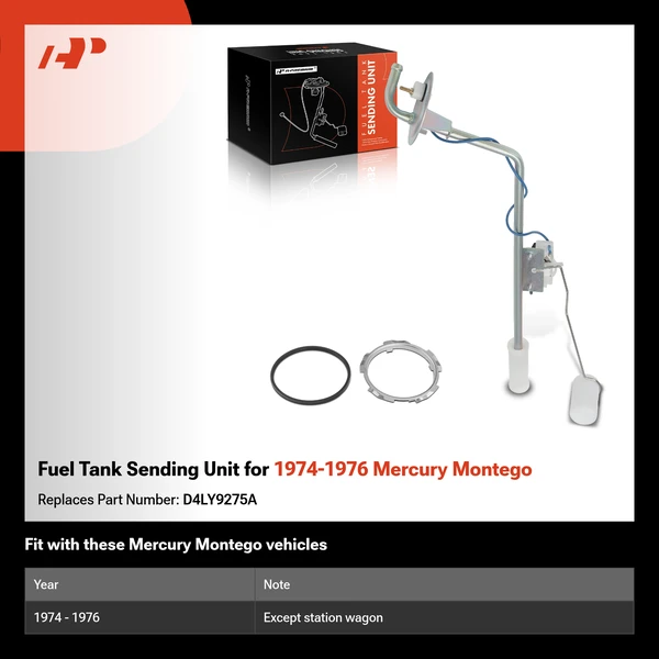Fuel Tank Sending Unit for 1974-1976 Mercury Montego