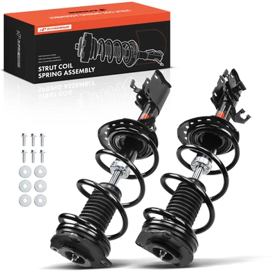 2014-2015 Nissan Rogue Select 2pc Strut and Coil Spring Assembly Set Front Driver & Passenger A-Premium APSA0694