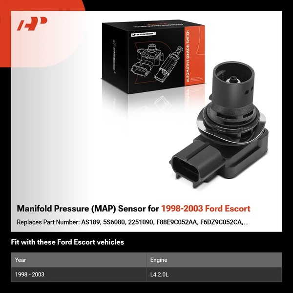 Manifold Pressure (MAP) Sensor for 1998-2003 Ford Escort