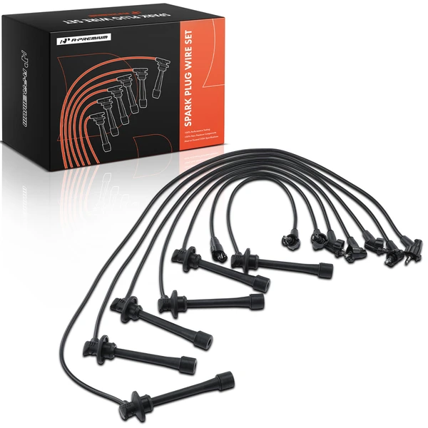 7 Pcs Spark Plug Wire Set for Toyota Land Cruiser 1993-1997 L6 4.5L DOHC