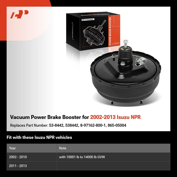 Vacuum Power Brake Booster for 2002-2013 Isuzu NPR