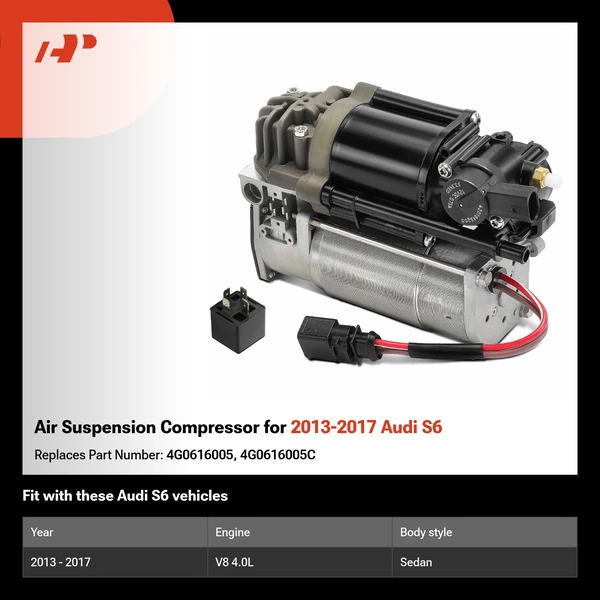 Air Suspension Compressor for 2013-2017 Audi S6